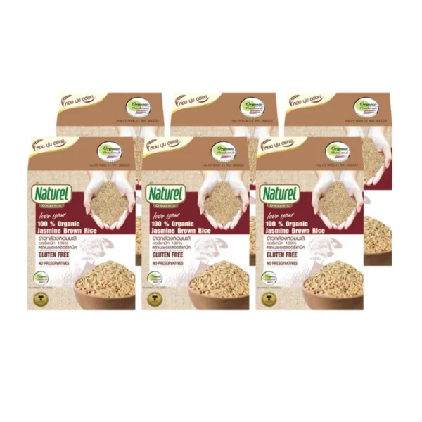 grains-rice-cereal-0323 เนเชอเรลออร์แกนิค ข้าวกล้อง แบบกล่อง 1กิโลกรัม x6 กล่อง