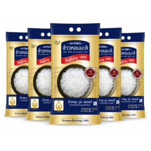 grains-rice-cereal-0376 จัสมิน ข้าวหอมมะลิใหม่ต้นฤดูแท้ 100% (ปี68/69) Limited Edition ขนาด 5กก. X 6 ถุง