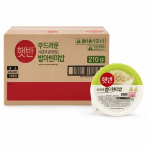 grains-rice-cereal-0415 แฮทบัน ข้าวกล้องเกาหลีหุงพร้อมทาน 210 กรัม(ยกลัง 36 ถ้วย)