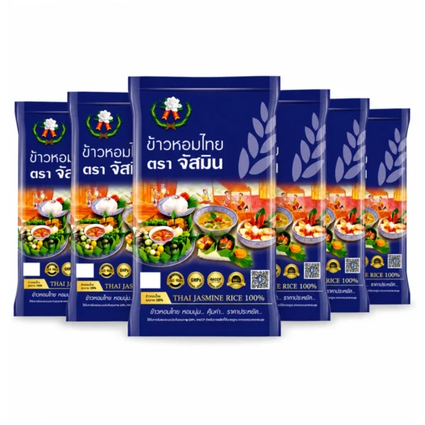grains-rice-cereal-0432 จัสมิน ข้าวหอมปทุม 100% ถุงน้ําเงิน ขนาด 5กก. X 6 ถุง