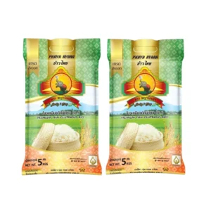 grains-rice-cereal-0450 แพ็ก2 ข้าวเหนียวนาปีกข.6(ข้าวใหม่ปี69) ขนาด5KG 2ถุง ตราพญาไอยรา