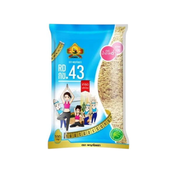 ข้าวขาว กข.43 ขนาด 1KG ตราพญาไอยรา