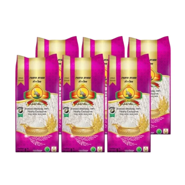 grains-rice-cereal-0462 (แพ็ก6) ข้าวหอมมะลิใหม่ต้นฤดู100% 1KG
