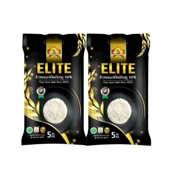 grains-rice-cereal-0464 ข้าวหอมมะลิใหม่ต้นฤดู ELITE ขนาด5KG 2ถุง เกรดพรีเมี่ยม