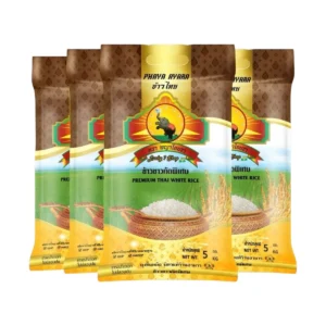 grains-rice-cereal-0472 แพ็ก4 ข้าวขาวคัดพิเศษ ขนาด 5 KG ตราพญาไอยรา