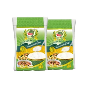 grains-rice-cereal-0510 ข้าวสาร ตราแตงโม เหลืองอ่อนพันธุ์ใหม่ ขนาด 5 กก. (แพ็ค 2 ถุง)