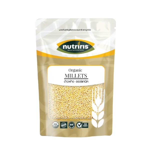 grains-rice-cereal-0511 ข้าวฟ่าง ออร์แกนิค 100% 400 ก. (Organic Millet) NUTRIRIS Brand