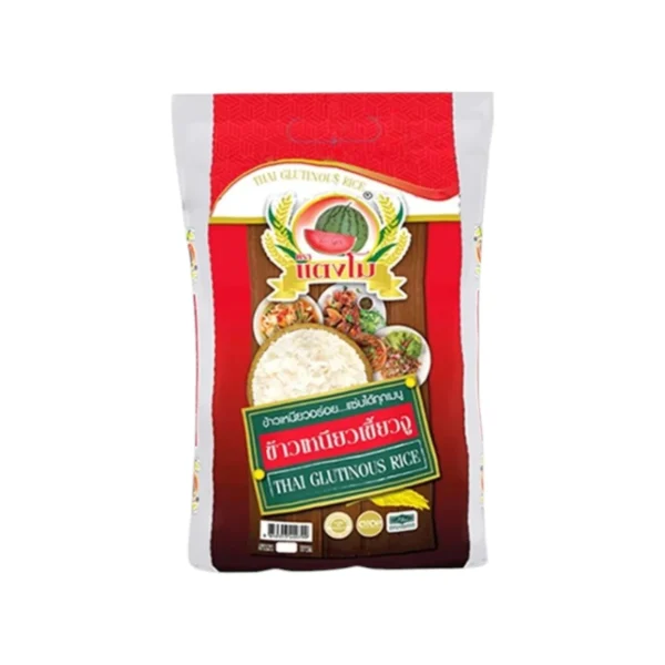 grains-rice-cereal-0541 ข้าวเหนียว ตราแตงโม ข้าวเหนียวเขี้ยวงู ขนาด 5 กก.
