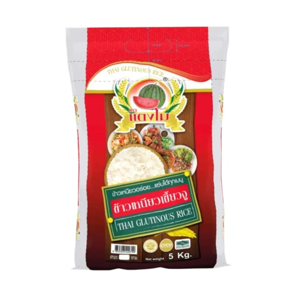 grains-rice-cereal-0595 ข้าวเหนียว ตราแตงโม ข้าวเหนียวเขี้ยวงู ขนาด 14 กก.