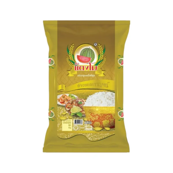 [มาแรง] ข้าวสาร หอมกาญจน์ 14 กก. ส่งฟรี ตราแตงโม มาตราฐานสากล GHP&HACCP ข้าวนิ่มหอมฟู หุงขึ้นหม้อ