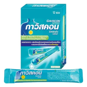health-care-0048 กาวิสคอน ซัสเพนชั่น รสมิ้นต์ ชนิดน้ํา 10 มล. 12 ซอง