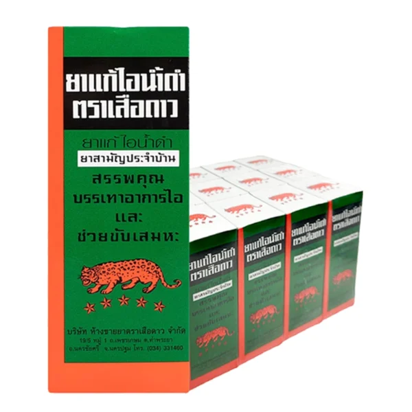 health-care-0052 เสือดาว ยาแก้ไอน้ําดํา 60 มล. x 12
