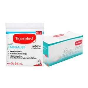 health-care-0103 ไทเกอร์พล๊าส ผ้าก๊อช 3x3 นิ้ว 10 ชิ้น x 12