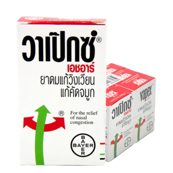 วาเป็กซ์ ยาดมแก้วิงเวียน 5 มล. x 6