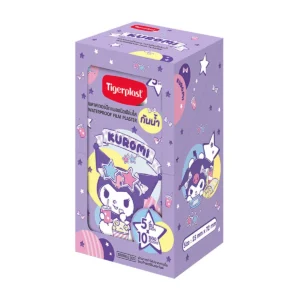 health-care-0220 ไทเกอร์พล๊าส พลาสเตอร์ปิดแผล คุโรมิ กันน้ํา 25x72 มม. 5 ชิ้น x 10