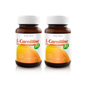 health-care-0322 วิสทร้า ผลิตภัณฑ์เสริมอาหาร แอล-คาร์นิทีน พลัส 3แอล 30 เม็ด x 2