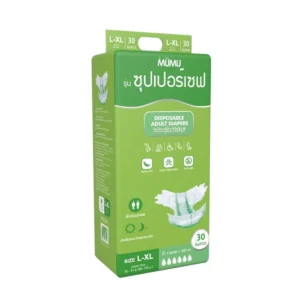 MUMU ผ้าอ้อมผู้ใหญ่มูมู่ แบบเทป รุ่นประหยัด 30 ชิ้น Size L