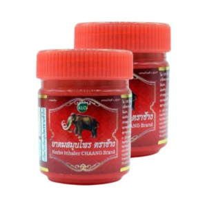 health-care-0340 (แพ็ค 2) Khaolaor ขาวละออ ยาดมสมุนไพร ตราช้าง 4 กรัม/กระปุก หอมสดชื่น รื่นอารมณ์ แค่สูด ก็สดชื่น