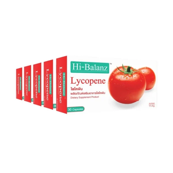 Hi-Balanz Lycopene ไลโคพีน 5 กล่อง รวม 150 แคปซูล