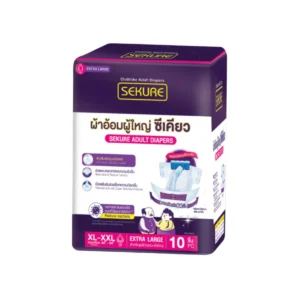 SEKURE ผ้าอ้อมผู้ใหญ่ ผ้าอ้อมผู้ใหญ่แบบเทป ซีเคียว Size XL-XXL (จํานวน 1 ห่อ 10 ชิ้น)