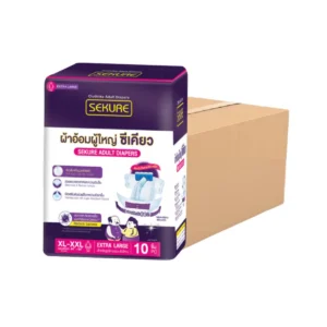 [สั่ง1ลัง/1บิล] SEKURE ผ้าอ้อมผู้ใหญ่ ผ้าอ้อมผู้ใหญ่แบบเทป ซีเคียว Size XL-XXL (จํานวน 1 ลัง 10 ห่อ 100 ชิ้น)