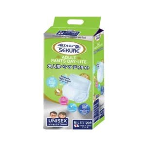 SEKURE ผ้าอ้อมผู้ใหญ่แบบกางเกง กางเกงซึมซับ ซีเคียว รุ่น เดย์-ไลท์ Size M-L (จํานวน 1 ห่อ 20 ชิ้น)