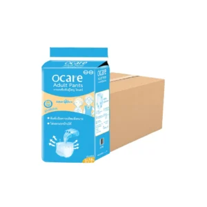[สั่ง1ลัง/1บิล] ocare ผ้าอ้อมผู้ใหญ่ แบบกางเกง กางเกงซึมซับ โอแคร์ Size M-L และ L-XL (จํานวน 1 ลัง 8 ห่อ) M-L รอบเอว 26-38