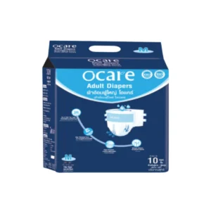 health-care-0426 ocare ผ้าอ้อมผู้ใหญ่ ผ้าอ้อมผู้ใหญ่แบบเทป ผ้าอ้อมผู้ใหญ่ราคาถูก โอแคร์ Size M, L และ XL (จํานวน 1 ห่อ 10 ชิ้น) M สะโพก 28-47 นิ้ว