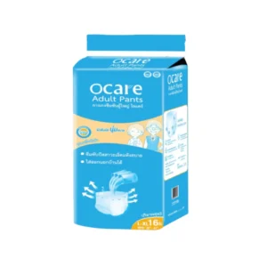 health-care-0446 ocare ผ้าอ้อมผู้ใหญ่ แบบกางเกง กางเกงซึมซับ โอแคร์ Size M-L 18 ชิ้น และ L-XL 16 ชิ้น (จํานวน 1 ห่อ) Size L-XL 16 ชิ้น