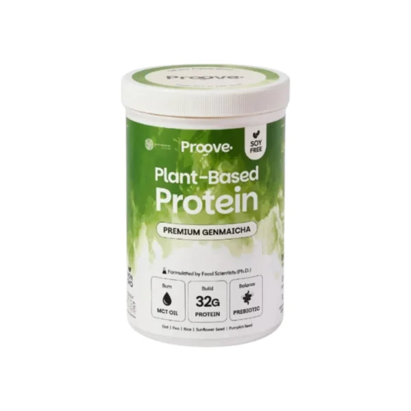 health-care-0452 Matcha Series สูตรไม่มีถั่ว Proove x MATCHAZUKI โปรตีนพืชมัทฉะพรีเมียม ไม่มีน้ําตาล แคลต่ํา เก็นไมฉะพรีเมียม,1 กระปุก