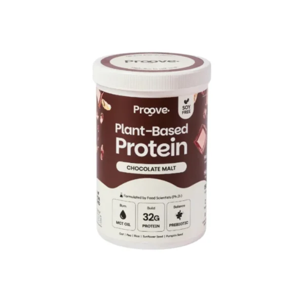 health-care-0500 Proove โปรตีนพืช อร่อย ดื่มง่าย โปรตีน 32g โปรตีนสูง ไม่มีน้ําตาล แคลต่ํา ช็อกโกแลต มอลต์,1 กระปุก