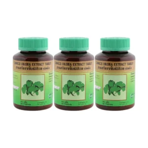 health-care-0632 (แพ็ค 3) Khaolaor ขาวละออ บิโลบา ใบแป๊ะก๊วยสกัดชนิดเม็ด 30 เม็ด/ขวด