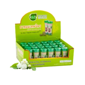 health-care-0648 Khaolaor ขาวละออ ยาหอมเทพจิตร 24 หลอด/กล่อง (หลอดละ 15 เม็ด)