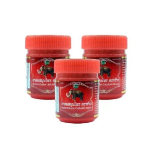 health-care-0665 (แพ็ค 3) Khaolaor ขาวละออ ยาดมสมุนไพร ตราช้าง 4 กรัม/กระปุก หอมสดชื่น รื่นอารมณ์ แค่สูด ก็สดชื่น