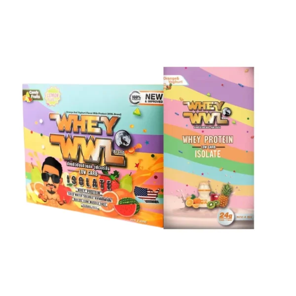 health-care-0695 WHEYWWL เวย์เพชรจ้า ลดไขมัน/เพิ่มกล้ามเนื้อ - ขนาด 2 ปอนด์ รสซูกัส (แถมฟรีเวย์โปรตีนขนาดทดลอง)