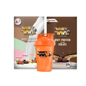 health-care-0698 WHEYWWL เวย์เพชรจ้า ลดไขมัน/เพิ่มกล้ามเนื้อ - เวย์โปรตีนขนาดทดลอง 2 กล่อง (จับคู่! แก้วเชคเกอร์) 4 in 1,ช็อคโกแลค