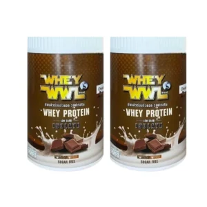 health-care-0702 WHEYWWL โปรตีนขนาดทดลองแบบกระปุก 200 g เวย์โปรตีนช็อคโกแลต 2 กระปุก