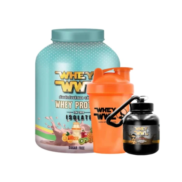 WHEYWWL เวย์เพชรจ้า - ขนาด 4 ปอนด์ รสซูกัส,แก้วส้ม+แบ่งเวย์