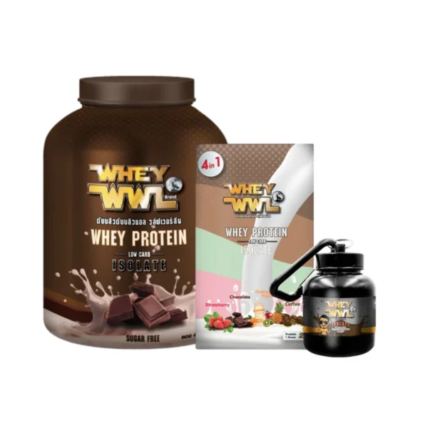 WHEYWWL เวย์เพชรจ้า - ขนาด 4 ปอนด์ (พิเศษแถมฟรีmini 4in1 และกระปุกแบ่งเวย์) รสช็อกโกแลต
