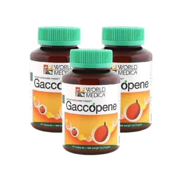 health-care-0771 (แพ็ค 3) Khaolaor ขาวละออ แก๊กโคปีน ผงฟักข้าวผสมสารสกัดจากมะเขือเทศ 60 แคปซูล/ขวด