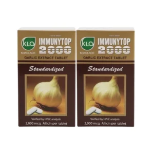 health-care-0776 (แพ็ค 2) Khaolaor ขาวละออ อิมมิวนีท้อป 2000 กระเทียมสกัดชนิดเม็ด 100 เม็ด/กล่อง