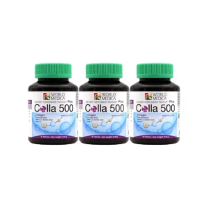 health-care-0790 (แพ็ค 3) Khaolaor ขาวละออ คอลลา 500 พลัส คอลลาเจนผสมสารสกัดเมล็ดองุ่น วิตามินซีและอี 30 เม็ด/ขวด