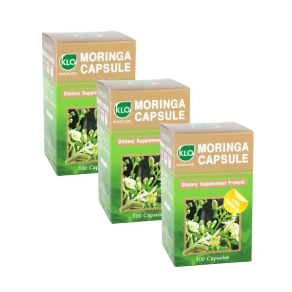 health-care-0816 (แพ็ค 3) Khaolaor ขาวละออ โมรินกา ผลิตภัณฑ์เสริมอาหารใบมะรุมชนิดแคปซูล 100 แคปซูล/กล่อง