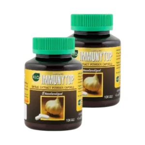 health-care-0818 (แพ็ค 2) Khaolaor ขาวละออ อิมมิวนีท้อป กระเทียมสกัดชนิดแคปซูล 100 แคปซูล/กล่อง