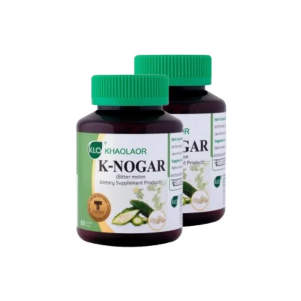 (แพ็ค 2) Khaolaor ขาวละออ เค-โนก้า (ผลิตภัณฑ์เสริมอาหารมะระขี้นก) 60 แคปซูล/กล่อง