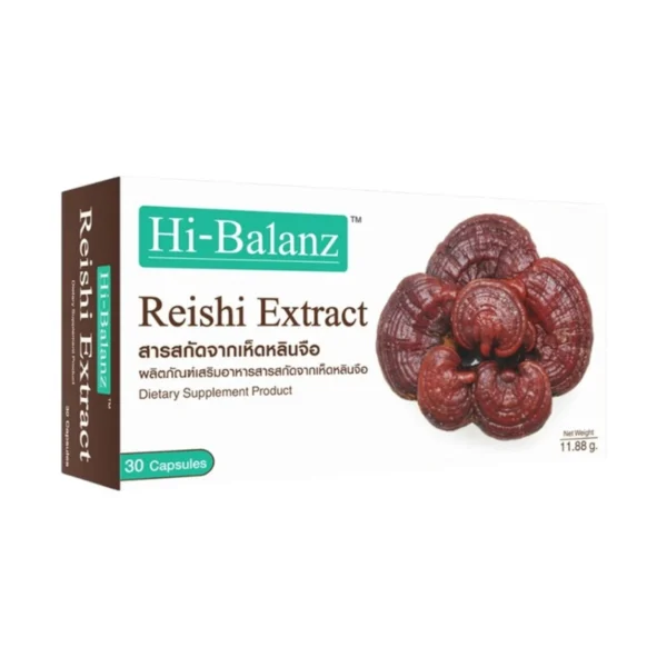 [ผลิตภัณฑ์ดูแลสุขภาพ] Hi-Balanz Reishi Extract สารสกัดจากเห็ดหลินจือ 1 กล่อง 30 แคปซูล