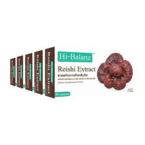 [ผลิตภัณฑ์ดูแลสุขภาพ] Hi-Balanz Reishi Extract สารสกัดจากเห็ดหลินจือ 5 กล่อง รวม 150 แคปซูล