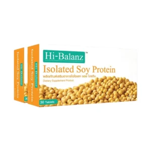 [ผลิตภัณฑ์ดูแลผิว] Hi-Balanz Isolated Soy Protein สารสกัดจากถั่วเหลือง 2 กล่อง รวม 60 เม็ด