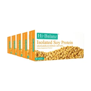 [ผลิตภัณฑ์ดูแลผิว] Hi-Balanz Isolated Soy Protein สารสกัดจากถั่วเหลือง 5 กล่อง รวม 150 เม็ด