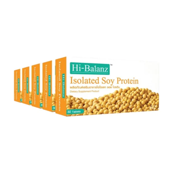 [ผลิตภัณฑ์ดูแลผิว] Hi-Balanz Isolated Soy Protein สารสกัดจากถั่วเหลือง 5 กล่อง รวม 150 เม็ด